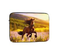WZYWHJ Housse pour ordinateur portable de 43,2 cm - Motif cheval marron - Pour homme et femme - Pour voyage d'affaires, école, bureau - Utilisation quotidienne
