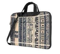 WZYWHJ Illustration des peuples africains Impression Ultra-mince Portable Simple Épaule Sac Ordinateur Portable Accessoires Informatique Doux Antichoc pour Ordinateurs Portables, Noir , 14 inch