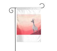 Wzywhj Image Animaux qui regardent ailleurs Drapeau de jardin d'été double face Décoration cour 30,5 x 45,7 cm
