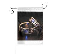 Wzywhj Image d'alliance étincelante drapeau de jardin d'été double face décoration cour 30,5 x 45,7 cm