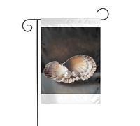 Wzywhj Image Pearl In The Shell Drapeau de jardin d'été double face Décoration cour 30,5 x 45,7 cm