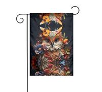 Wzywhj Impression créative d'animaux - Drapeau de jardin d'été - Décoration double face - 30,5 x 45,7 cm