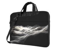WZYWHJ Interstellar Ripple Picture Sac à bandoulière ultra-mince pour ordinateur portable Accessoires informatiques Souple Résistant aux chocs pour ordinateurs portables, Noir , 14 inch