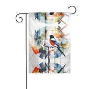 Wzywhj Joli drapeau de jardin d'été imprimé pie double face décoration cour 30,5 x 45,7 cm