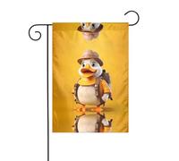WZYWHJ Joli drapeau de jardin imprimé caneton 30,5 x 45,7 cm pour un environnement extérieur tendance