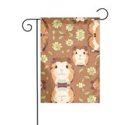 WZYWHJ Joli drapeau de jardin imprimé cochon d'Inde 30,5 x 45,7 cm pour un environnement extérieur tendance