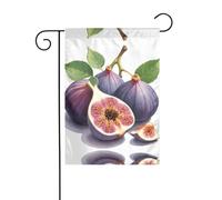 WZYWHJ Joli drapeau de jardin imprimé figue 30,5 x 45,7 cm pour un environnement extérieur tendance