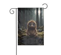 WZYWHJ Joli petit monstre imprimé drapeau de jardin décoratif 30,5 x 45,7 cm pour un environnement extérieur tendance