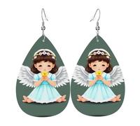 WZYWHJ Jolies boucles d'oreilles en cuir pour femme, pendentif goutte d'eau simple, cadeau de vacances tendance