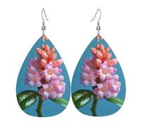 WZYWHJ Jolies boucles d'oreilles pendantes en forme de goutte d'eau, boucles d'oreilles en cuir, articles de mode pour femme