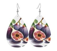 WZYWHJ Jolies boucles d'oreilles pendantes en forme de goutte d'eau, boucles d'oreilles en cuir, articles de mode pour femmes