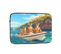 WZYWHJ Kangourous Swimming in The Lake Impression Antichoc Portable Laptop Sleeve Case 12 pouces pour hommes et femmes Voyage d'affaires, école, bureau usage quotidien