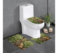 WZYWHJ Koala in The Clover Lot de 3 tapis de salle de bain antidérapants, durables, faciles à nettoyer, adaptés pour la salle de bain et les toilettes