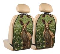 WZYWHJ Koala in The Clover Picture Lot de 2 coussins de rangement anti-coups de pied pour siège de voiture multifonction après installation