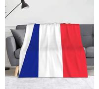 WZYWHJ Les couvertures en flanelle imprimées drapeau français sont super douces, chaudes et légères, adaptées aux canapés et lits