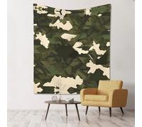 WZYWHJ Les tapisseries imprimées camouflage de l'armée à suspendre aux murs sont adaptées pour décorer un salon et une chambre. 152,4 x 129,5 cm