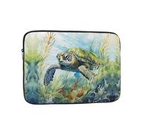 WZYWHJ Little Turtle in The Seaweed Housse antichoc pour ordinateur portable 15" pour homme et femme, voyage d'affaires, école, bureau, usage quotidien