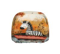 WZYWHJ Little Zebra on The Boat Taie d'oreiller Motif tête de siège de voiture camion General Motors Parts Housse de protection