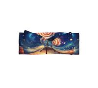 WZYWHJ Lollipop in the starry sky Printed Baby Bow Headbands and elastic soft hair accessories for newborns and girls