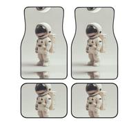WZYWHJ Lonely Astronaute Prints Tapis de sol de voiture de qualité supérieure en polyester durable, facile à nettoyer, dessous antidérapant