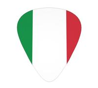 Wzywhj Lot de 12 médiators à prise en main facile pour votre basse, ukulélé, guitare acoustique et électrique Motif drapeau italien
