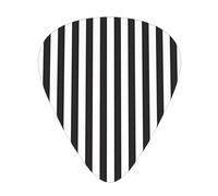 Wzywhj Lot de 12 médiators à rayures noires et blanches faciles à prendre en main pour votre basse, ukulélé, guitare acoustique et électrique