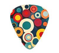 Wzywhj Lot de 12 médiators colorés à pois pour basse, ukulélé, guitare acoustique et électrique