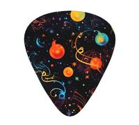 Wzywhj Lot de 12 médiators colorés Galaxy Note de musique imprimés, prise en main facile, prise en main facile, ukulélé, guitare électrique ou acoustique