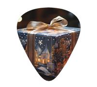 Wzywhj Lot de 12 médiators de guitare avec inscription « Christmas Starlight » - Prise en main facile - Pour ukulélé, guitare acoustique et électrique