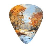 Wzywhj Lot de 12 médiators Forest River pour guitare basse, ukulélé, guitare acoustique et électrique