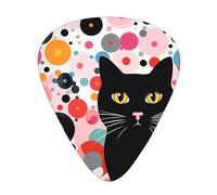 Wzywhj Lot de 12 médiators imprimés de jolis chatons, prise en main facile à tenir dans les mains, ukulélé, guitare électrique ou acoustique