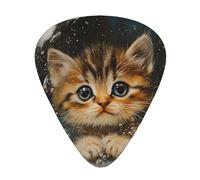 Wzywhj Lot de 12 médiators imprimés The Kitten In The Bubble - Prise en main facile - Pour ukulélé, guitare électrique ou acoustique