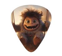 Wzywhj Lot de 12 médiators imprimés The Little Monster On The Swing - Prise en main facile - Pour ukulélé, guitare électrique ou acoustique