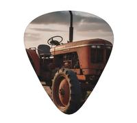 Wzywhj Lot de 12 médiators imprimés Tractor On The Farm - Prise en main facile - Pour ukulélé, guitare électrique ou acoustique