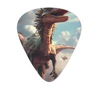 Wzywhj Lot de 12 médiators pour guitare avec impression Dinosaurs In The Sky - Prise en main facile - Pour ukulélé, guitare acoustique et électrique