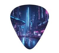 Wzywhj Lot de 12 médiators Sci-Fi Street pour guitare basse ukulélé, guitare acoustique et électrique