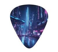 Wzywhj Lot de 12 médiators Sci-Fi Street pour guitare basse ukulélé, guitare acoustique et électrique