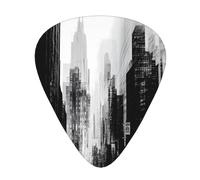 Wzywhj Lot de 12 médiators Urban Abstract pour guitare basse, ukulélé, guitare acoustique et électrique