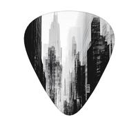 Wzywhj Lot de 12 médiators Urban Abstract pour guitare basse, ukulélé, guitare acoustique et électrique