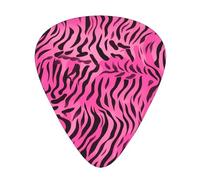 Wzywhj Lot de 12 médiators Zebra Tiger Léopard Rose Prise en main facile pour votre basse, ukulélé, guitare acoustique et électrique