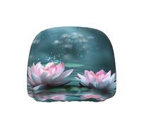 WZYWHJ Lot de 2 housses de protection pour tête de siège de voiture et camion Motif fleurs de lotus Rose