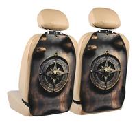 WZYWHJ Magical Design Lot de 2 coussins de rangement anti-coups de pied avec boussole Motif runes nordiques