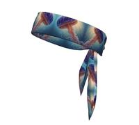 WZYWHJ Magnifique bandeau à motif méduse, serre-tête de sport, bandeau pour homme et femme, bandeau pour la course à pied, l'entraînement, le football