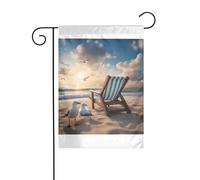 Wzywhj Magnifique drapeau bleu ciel et mer, décoration double face, 30,5 x 45,7 cm