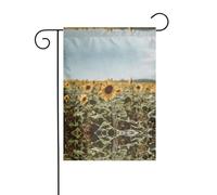 WZYWHJ Magnifique drapeau de jardin tournesol 30,5 x 45,7 cm - Épais, robuste et décoratif d'extérieur pour jardin, pelouse, balcon