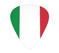Wzywhj Médiator de guitare avec motif drapeau italien, prise en main facile, sensation confortable, ukulélé, guitare acoustique et électrique, médiators de guitare 12