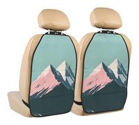 WZYWHJ Minimalist Peak Picture Lot de 2 housses de protection pour siège arrière de voiture