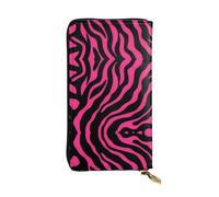 Wzywhj Mode Femmes Portefeuille Pochette Longue Pochette Portefeuille Portefeuille Portefeuille Pochette Portefeuille Multi Compartiments Fermeture Éclair Zèbre Tigre Léopard Imprimé Rose, Noir ,