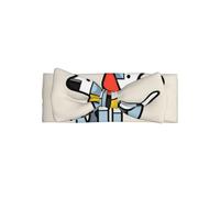 WZYWHJ Mondrian Abstractionisme Petit Animal Imprimé Bébé Bow Bandeaux et Elastique Doux Cheveux Accessoires pour Nouveau-nés et Filles