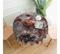 WZYWHJ Nappe décorative ronde Jade Bird Picture de 152,4 cm peut être lavée et réutilisée pour table de salle à manger ronde